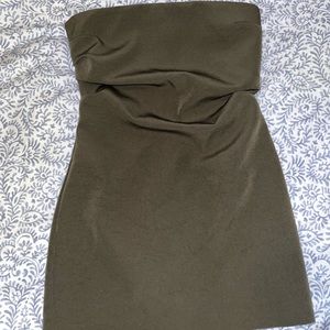 Zara mini tube dress Olive green size M